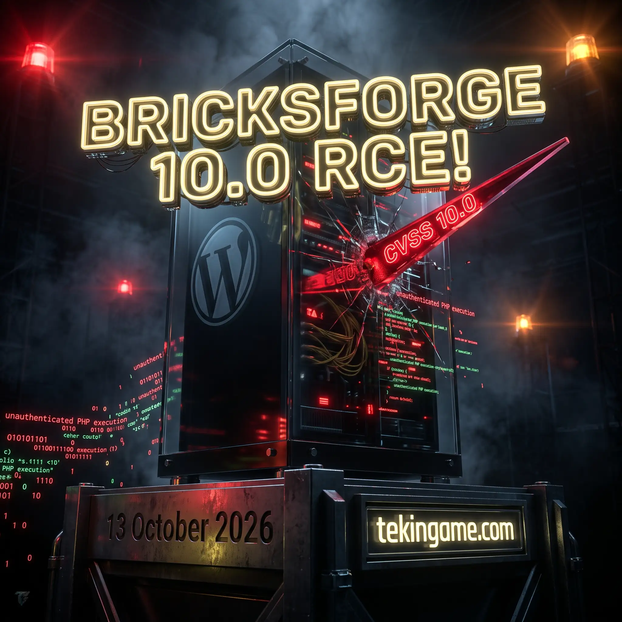 🔥 آسیبپذیری نمره ۱۰ در افزونه وردپرس Bricksforge: اجرای کد از راه دور (RCE) بدون نیاز به احراز هویت