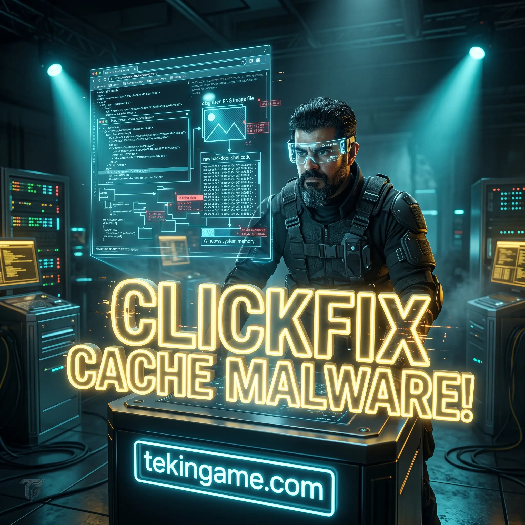 🔥 بهره‌برداری پیشرفته با تکنیک ClickFix: بدافزارها از طریق حافظه کش مرورگر و فایل‌های PNG فیک نفوذ می‌کنند