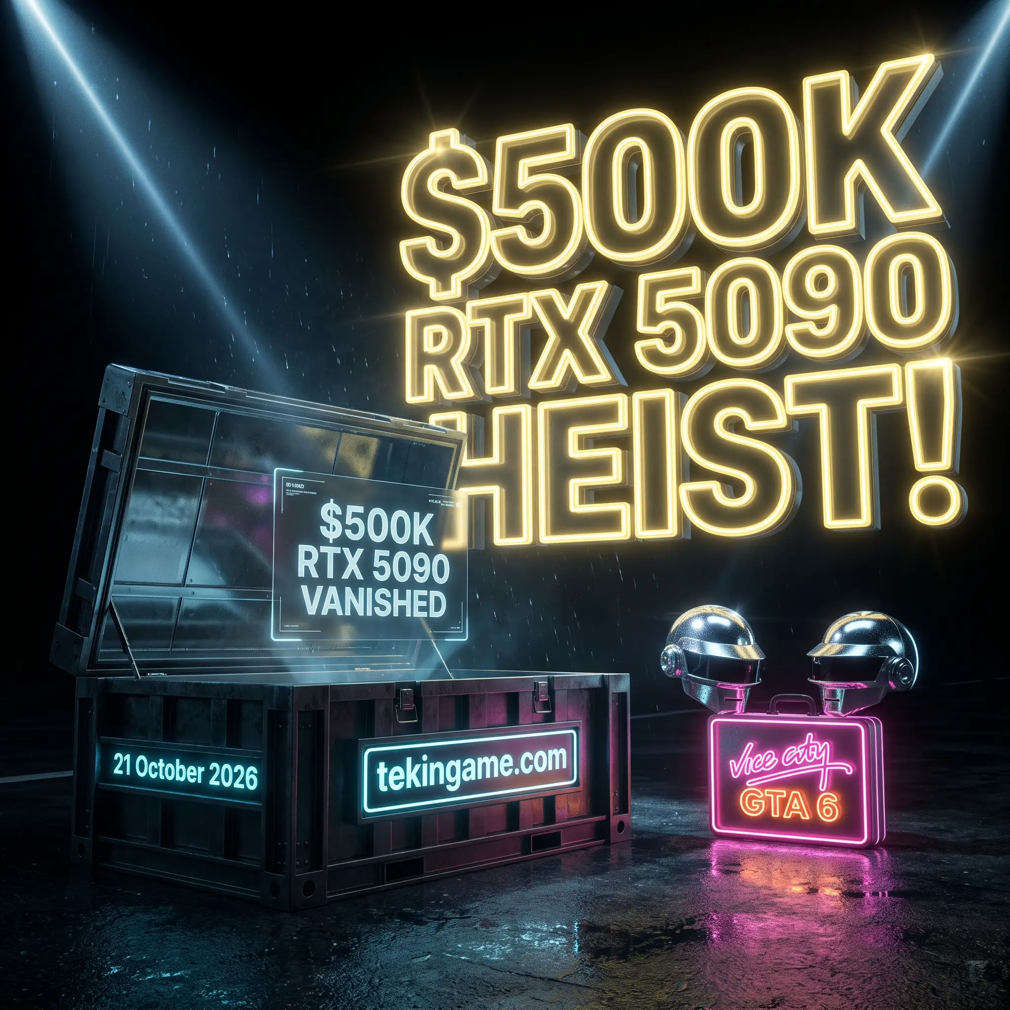 🔥 سرقة بطاقات RTX 5090 بنصف مليون دولار من مطار بالبرازيل وتشغيل حصرية Demon's Souls على الحاسوب بضعف الأداء