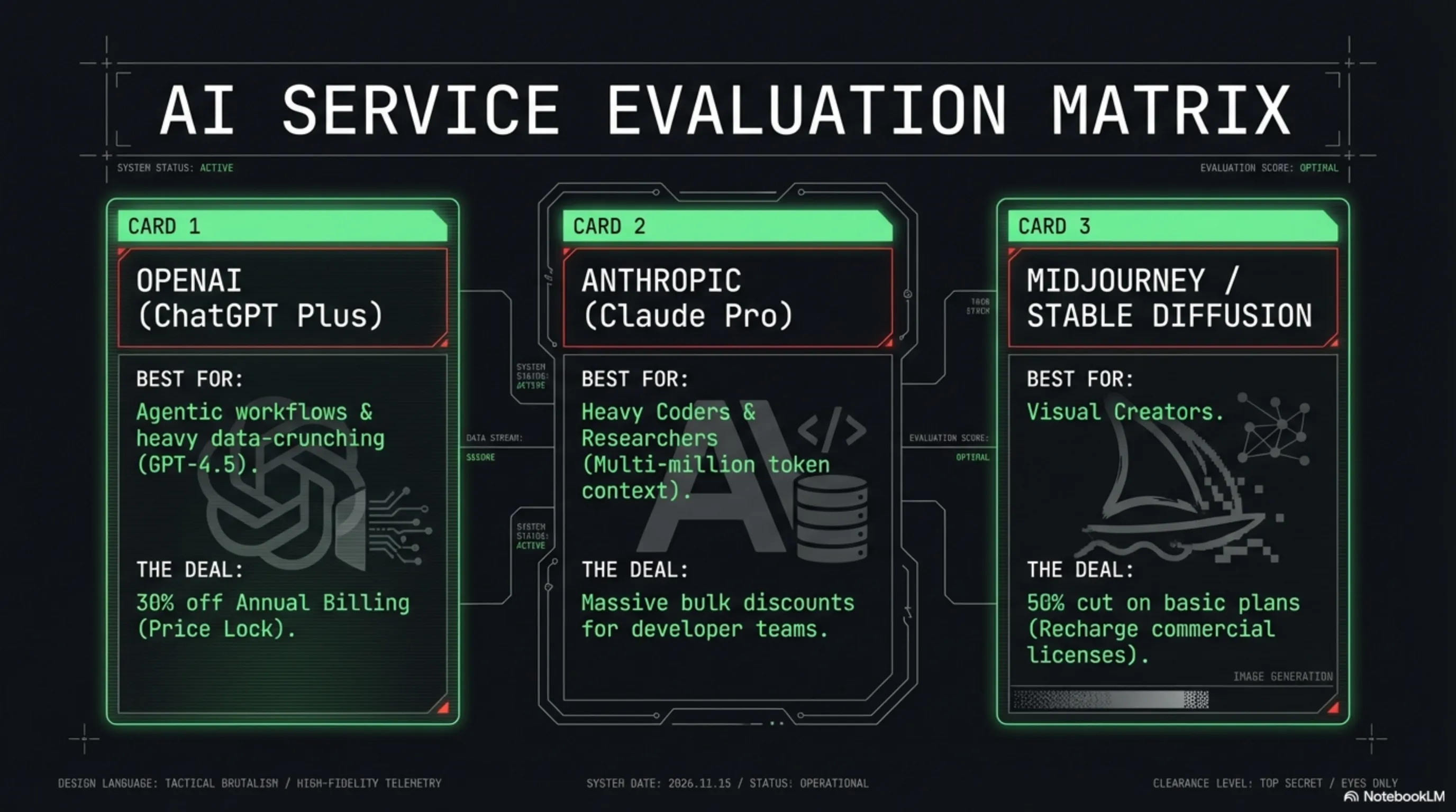 AI Service Evaluation Matrix