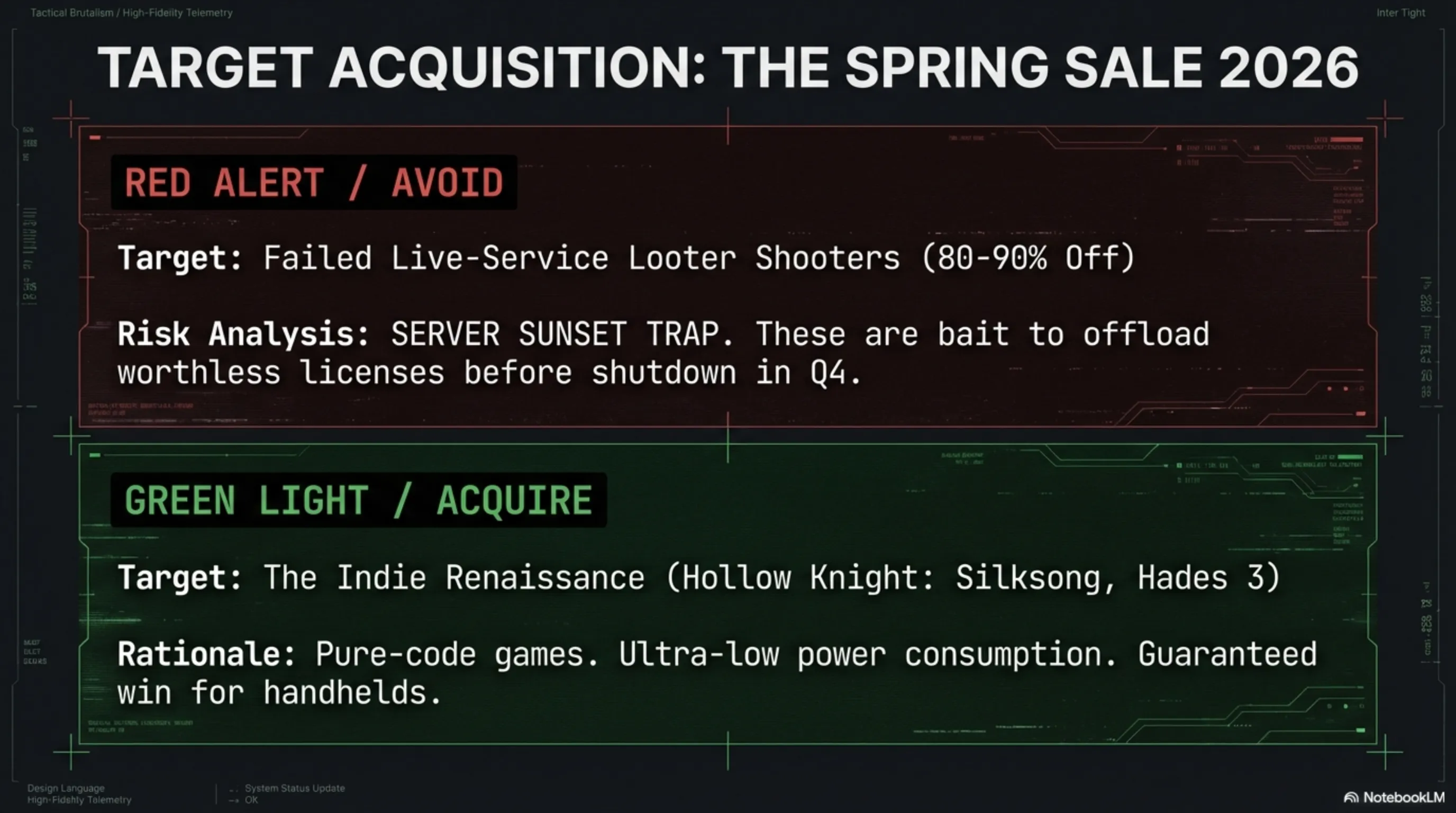 Target Acquisition: Indie Renaissance vs Looter Shooters