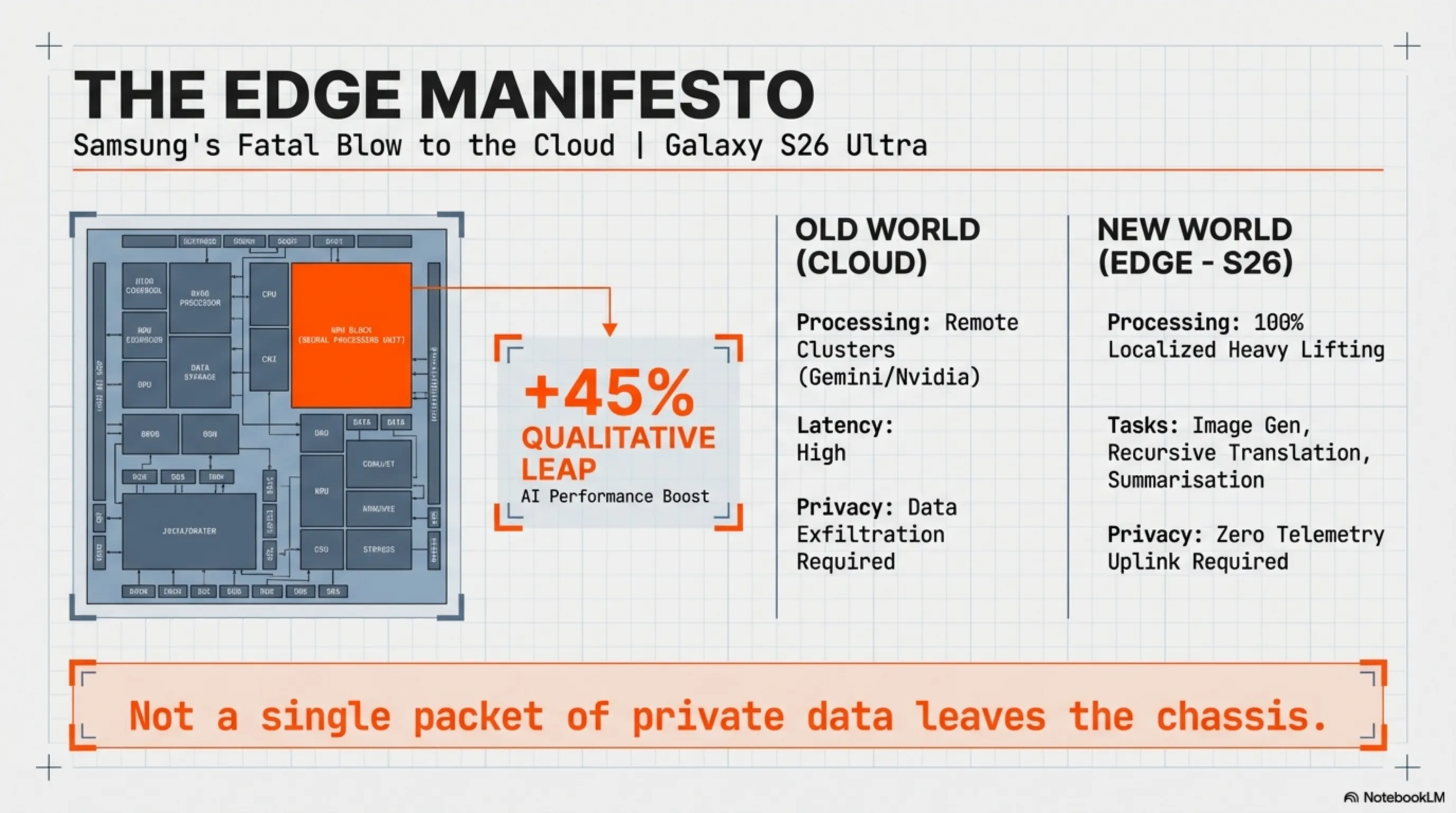 Samsung Galaxy S26 Ultra - Edge Manifesto +45% NPU