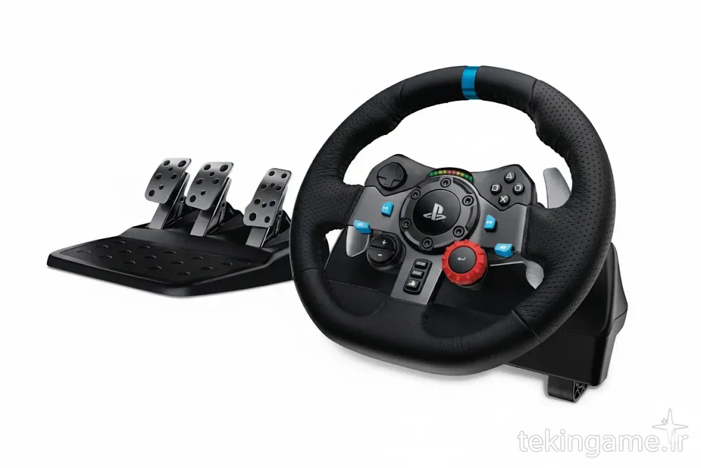 Logitech G29 Driving Force Racing Wheel & Pedals (Compatible with PS5, PS4, and PC)
