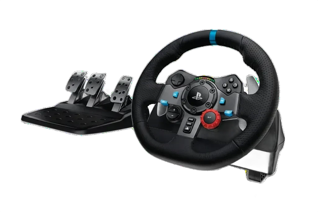 Logitech G29 Driving Force Racing Wheel & Pedals (Compatible with PS5, PS4, and PC)