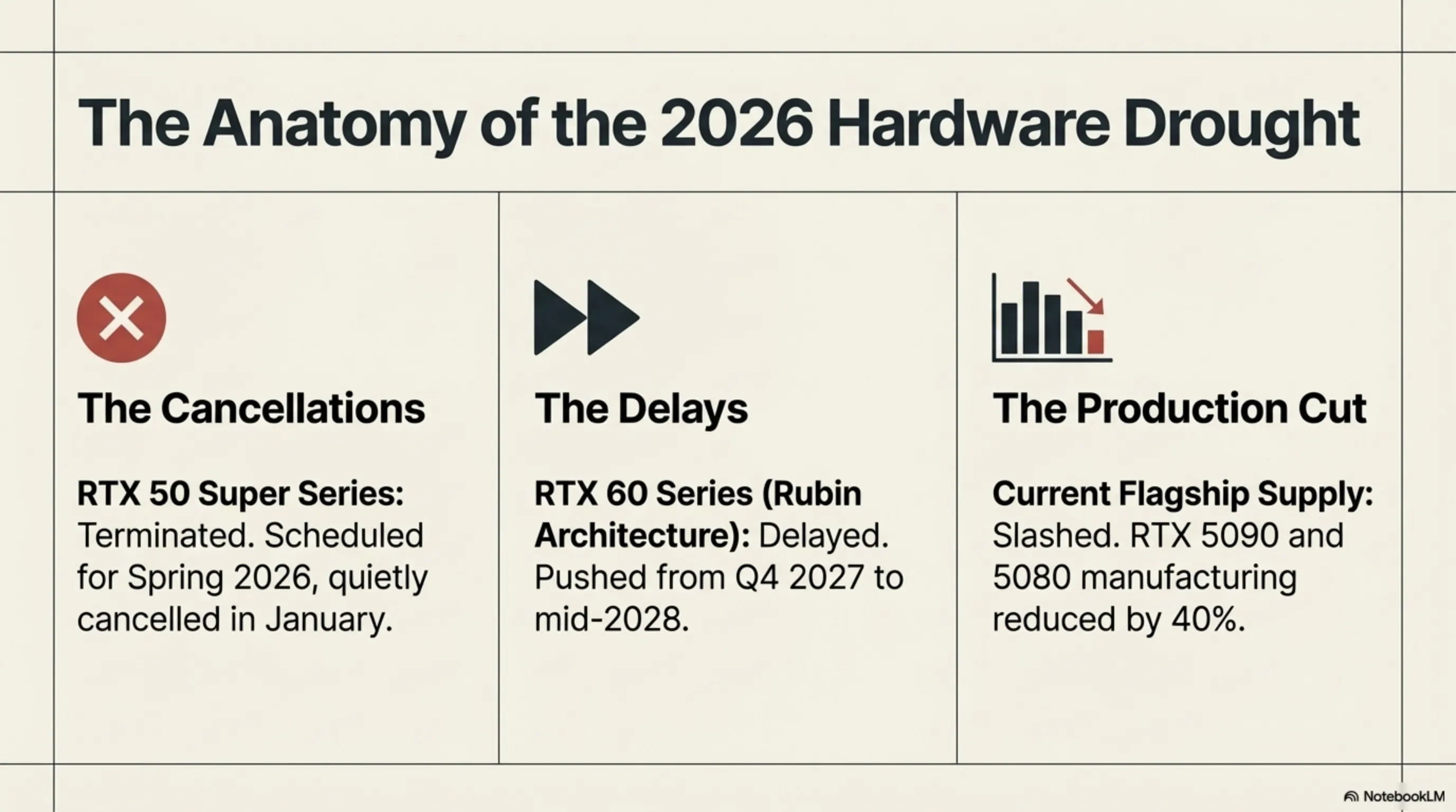 تحليل تيكين: جفاف GPU من NVIDIA في 2026؛ لماذا لن تأتي بطاقات رسومات جديدة؟ - 9