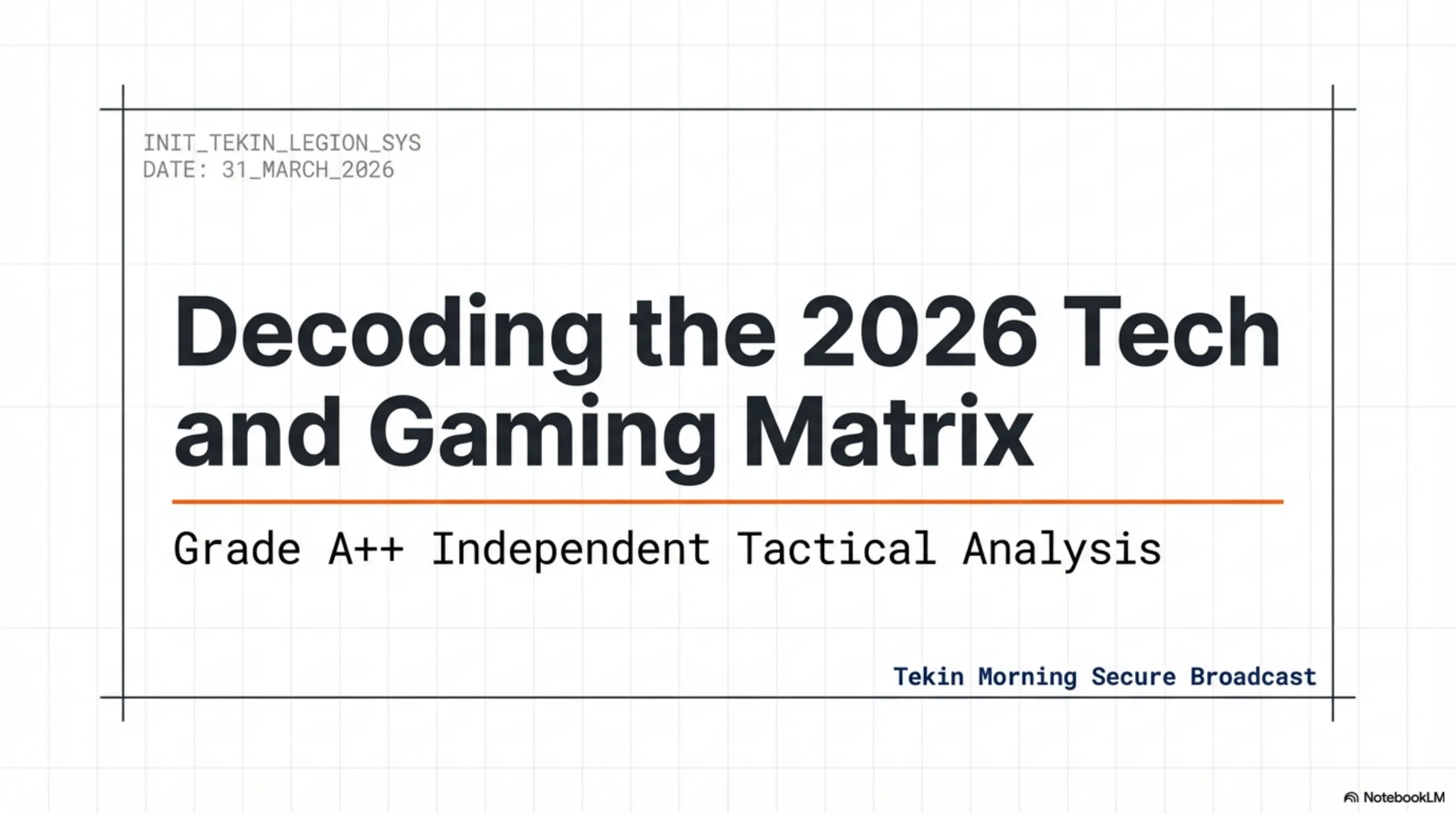 Tekin Day March 31, 2026: The Mega-Matrix of Tech Sanctions & Gaming Disruption - 1