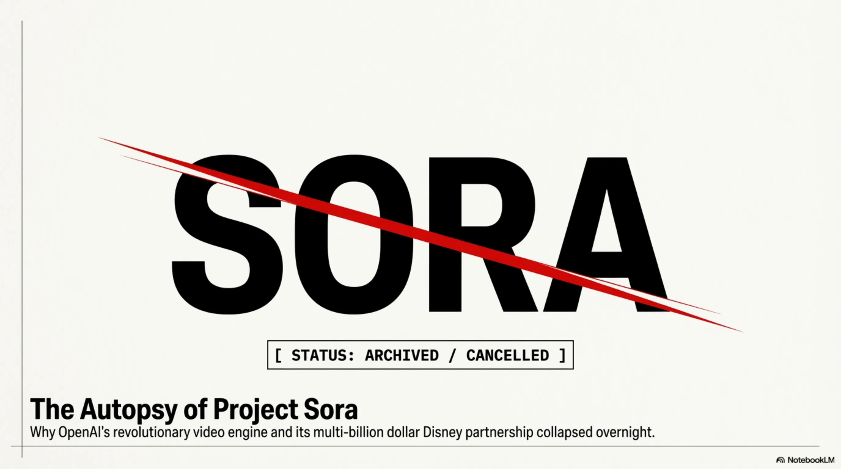 The Sudden Death of Sora: Why OpenAI Killed Its Video Generator & Disney Walked Away (Deep Analytical Report) - 2