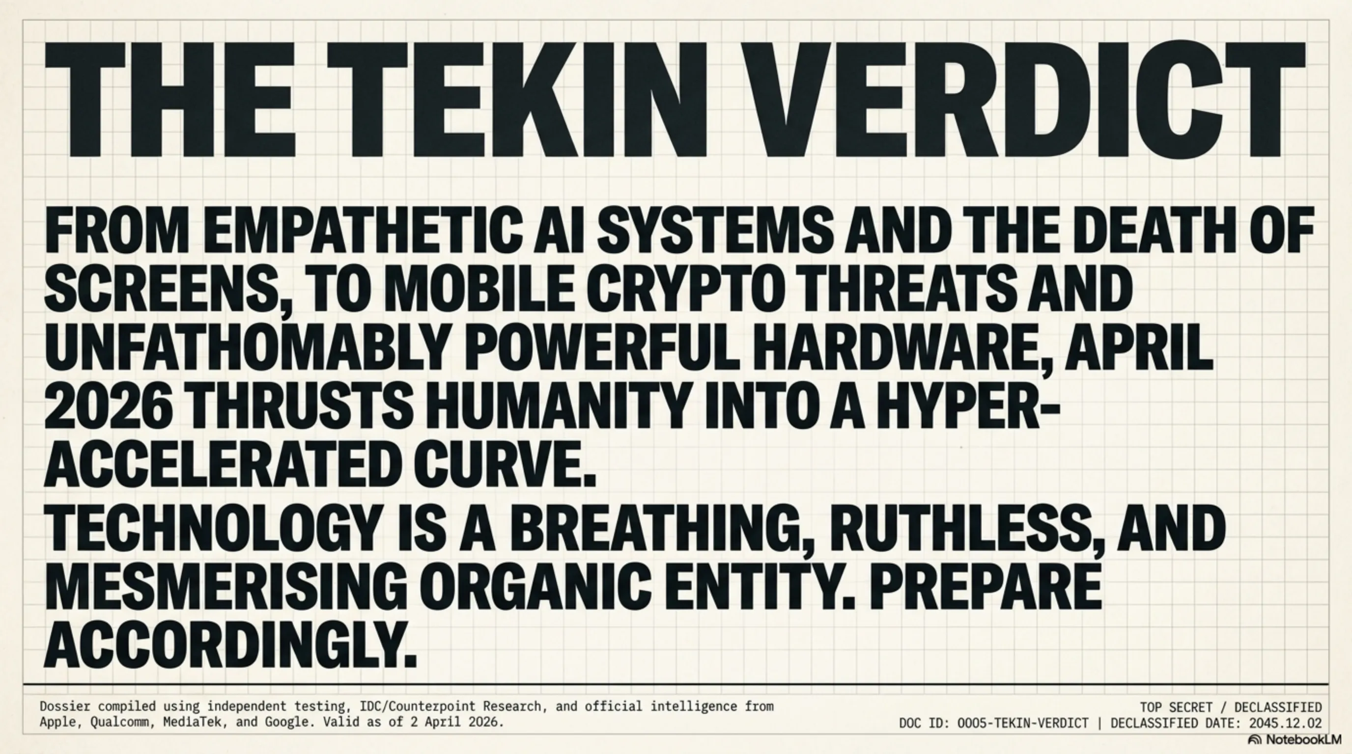 Tekin Night April 2, 2026: AI Rebellion, Dead Smartphones & the PS6 Monster Specs! 🌌 - 5