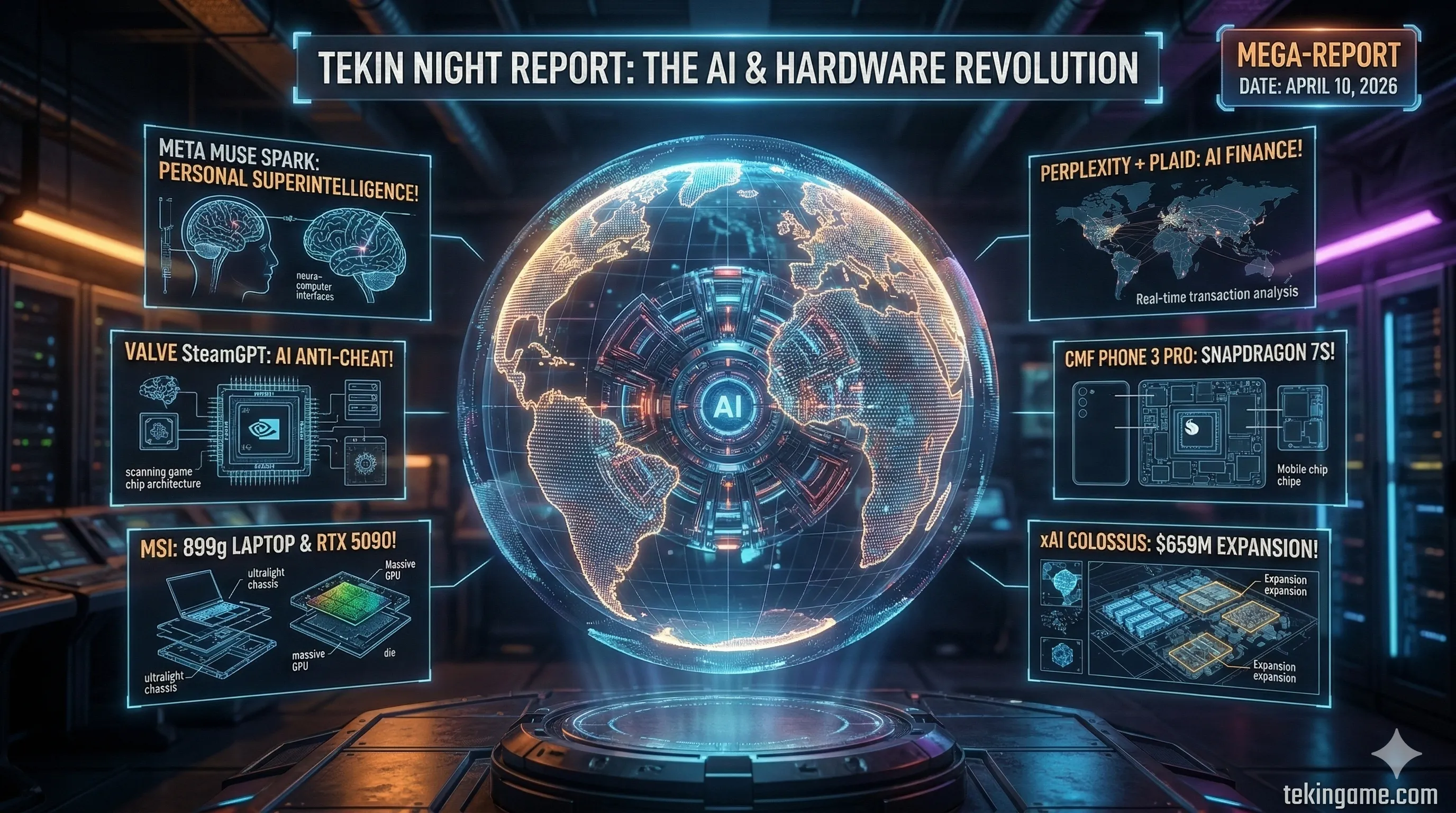 Tekin Night April 10: From Meta Muse Spark Bringing Personal Superintelligence to xAI Investing $659M in Colossus