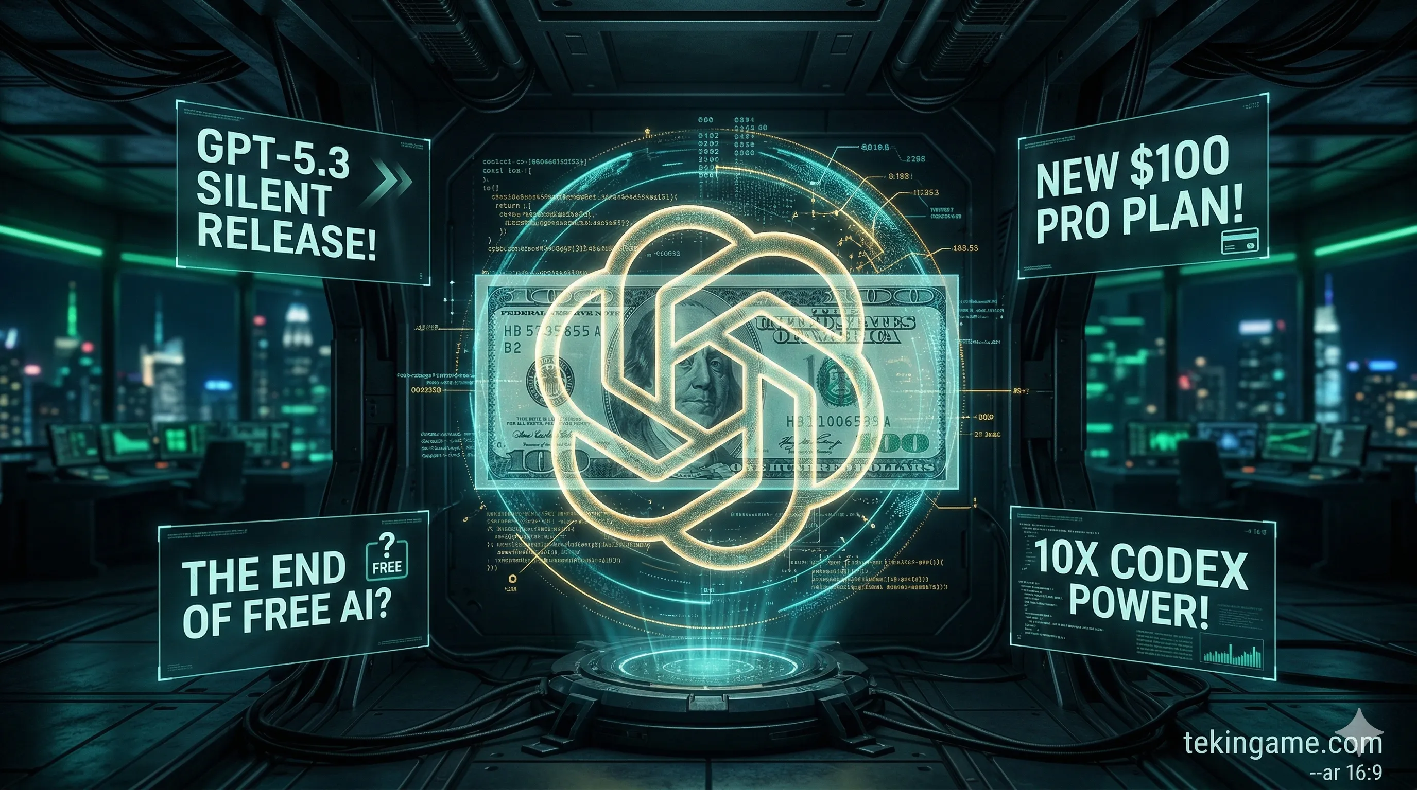 🤖 OpenAI’s Silent Move: GPT-5.3 Launch and the $100 Pro Plan