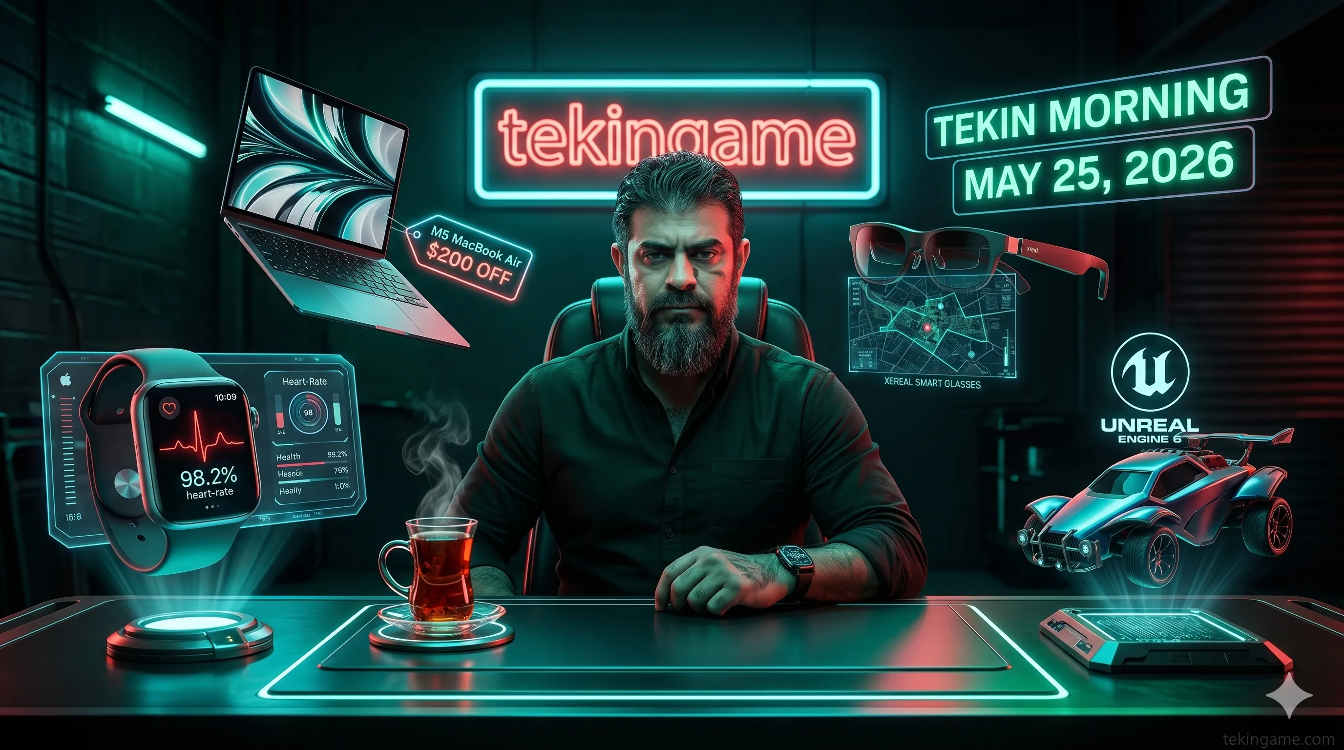 🌅 Tekin Morning May 25: Unreal Engine 6 Reveal & Google Smart Glasses
