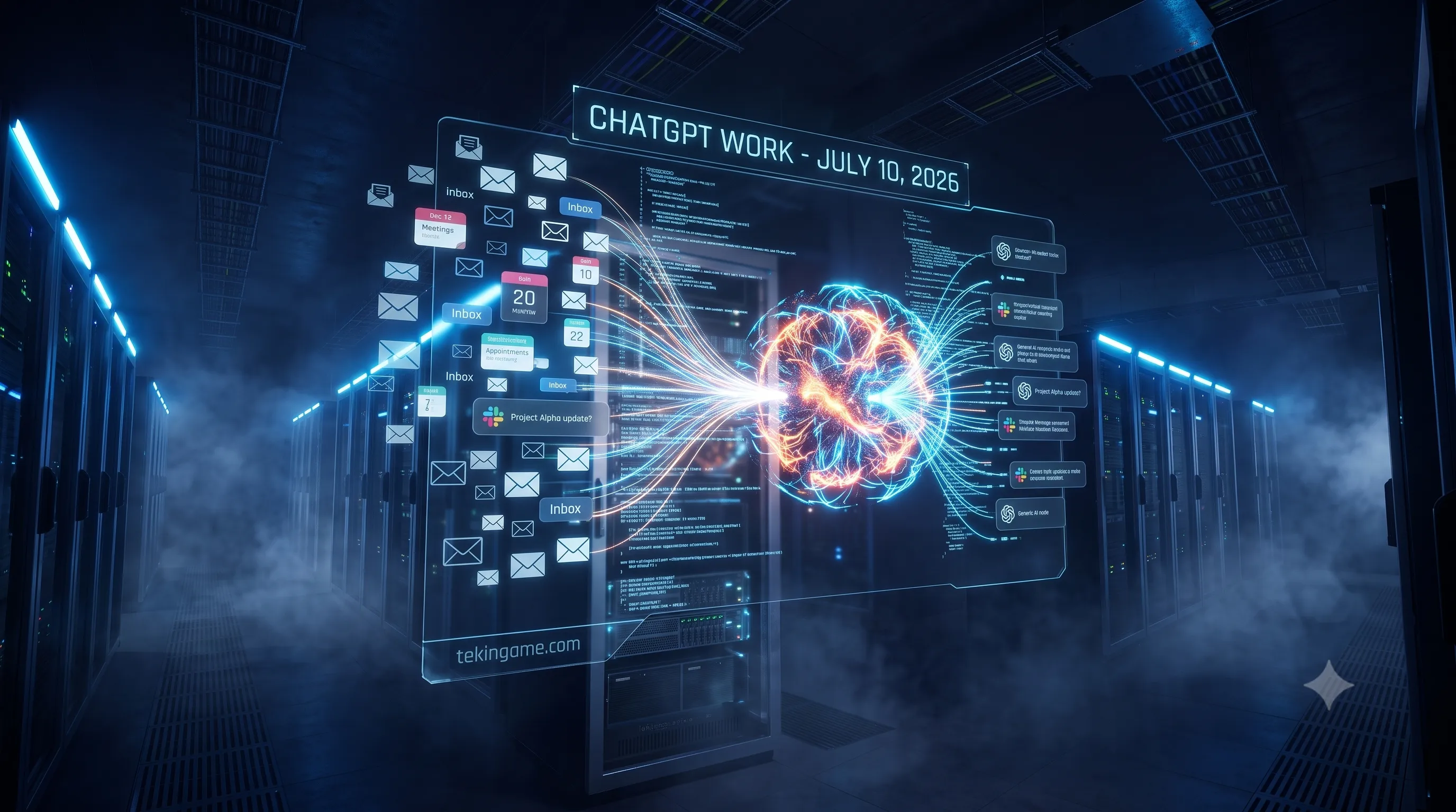 ChatGPT Work: عندما تحصل OpenAI على إمكانية الوصول إلى بريدك الإلكتروني وSlack والتقويم