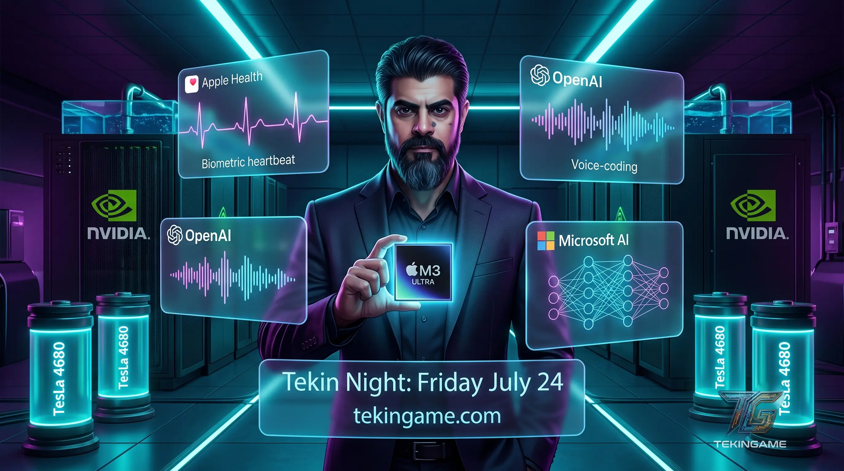 Tekin Night July 24, 2026: Microsoft's In-House MAI Models, Hands-Free Voice Coding in ChatGPT Desktop, and Nvidia's 1.4 ExaFLOPS GB300 NVL72