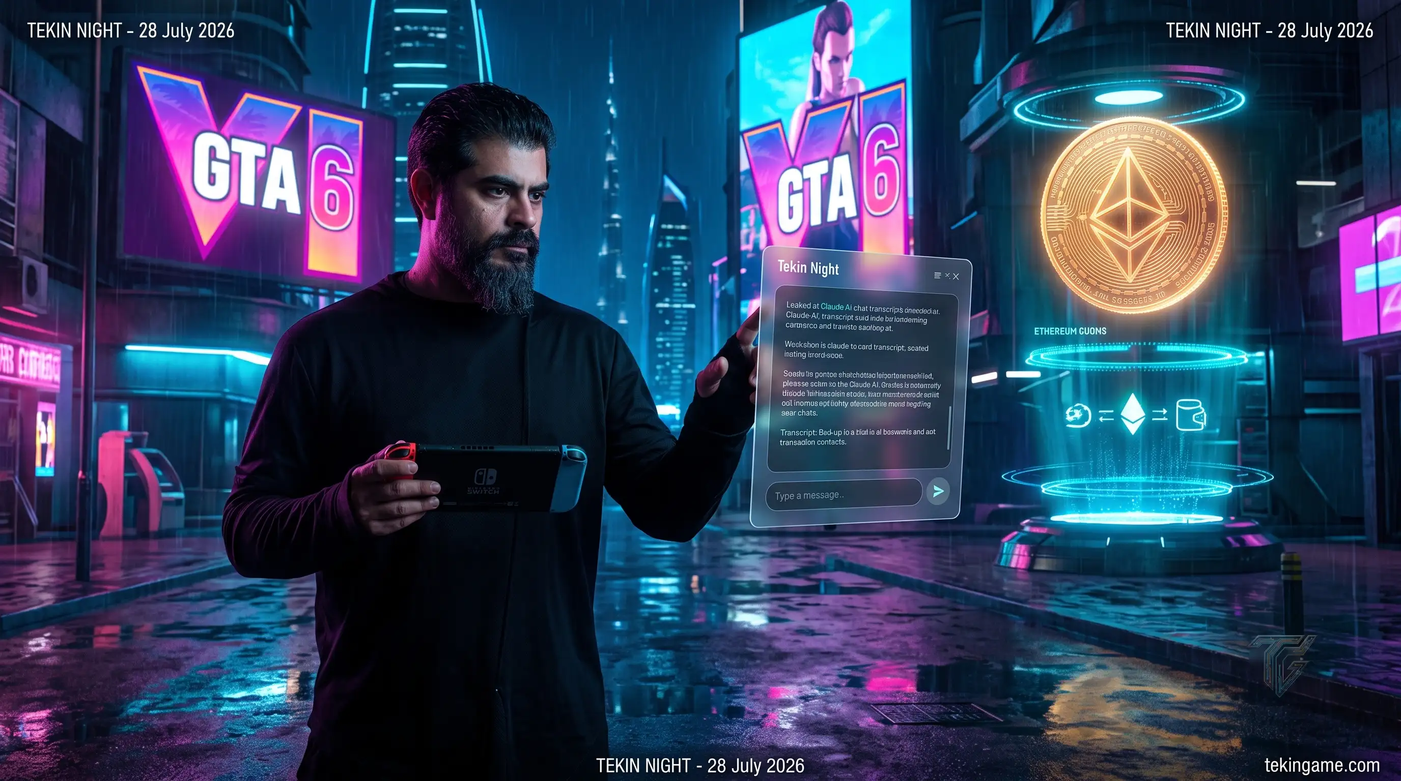 🌙 تيكن نايت 28 يوليو: تسريب محادثات Claude، انقطاع Xbox وفدية Steam