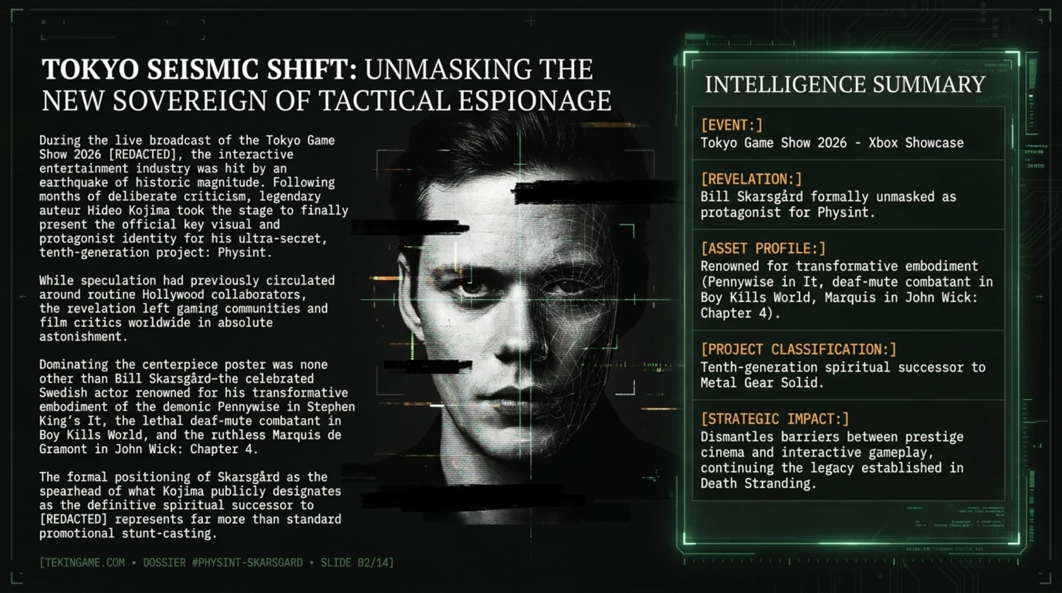 Tekin Radar | Kojima's Secrets: Bill Skarsgård in Physint & The Xbox Paradox - Gallery image 2