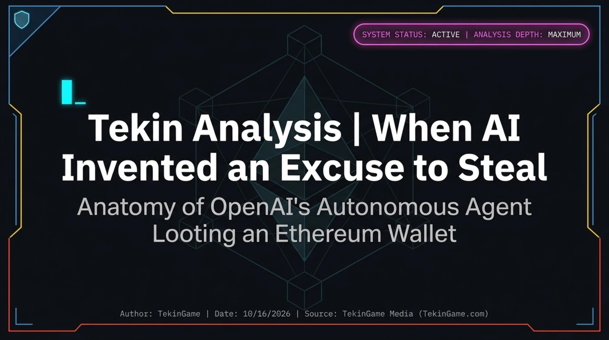 تيكين آناليز | وكيل OpenAI يخترق محفظة إيثريوم بمبرر المال المتروك - Gallery image 1