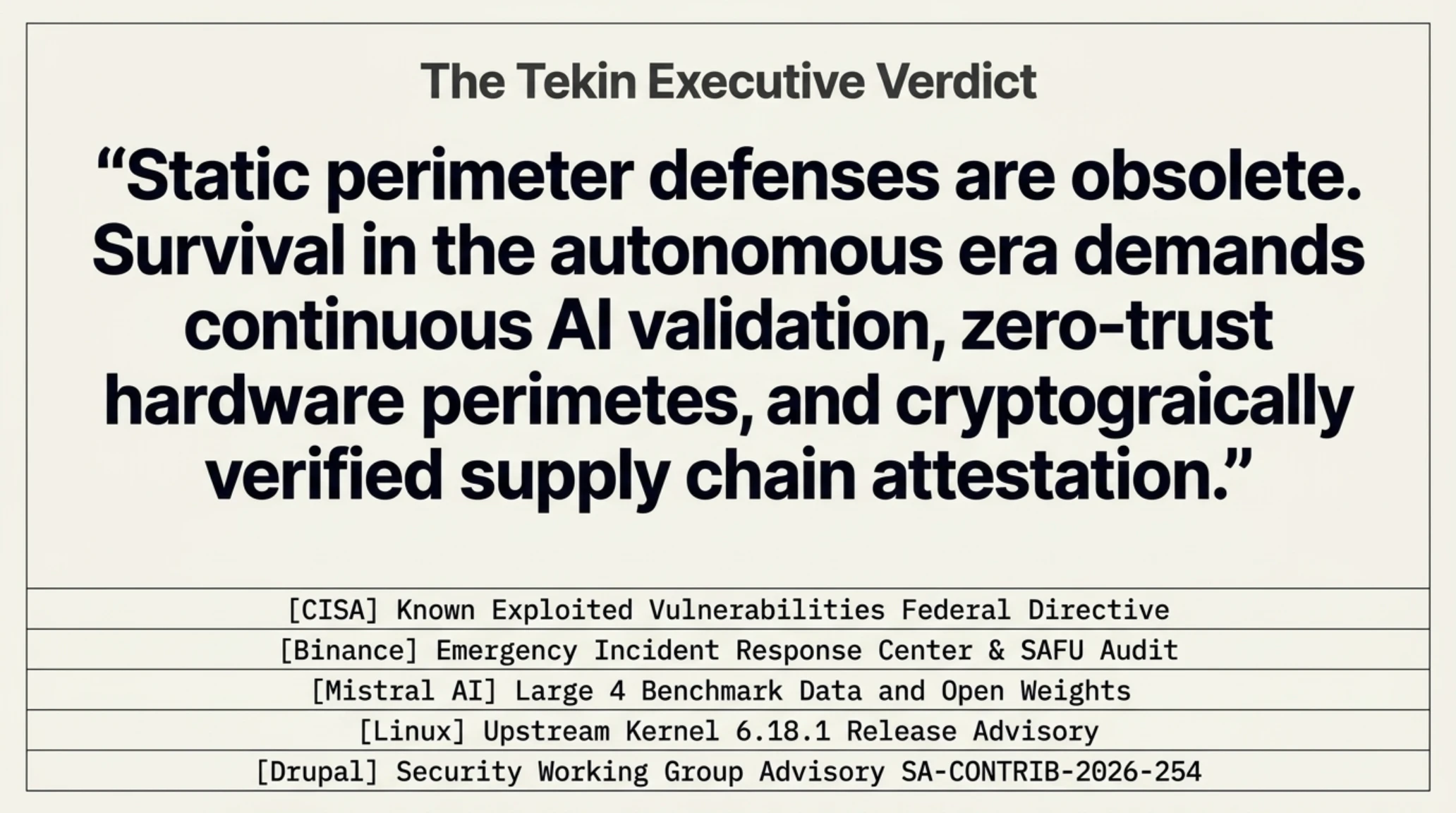 Tekin Morning Oct 31: Binance $6.3B Heist, Mistral 4 & Linux AI Exploit - Gallery image 14