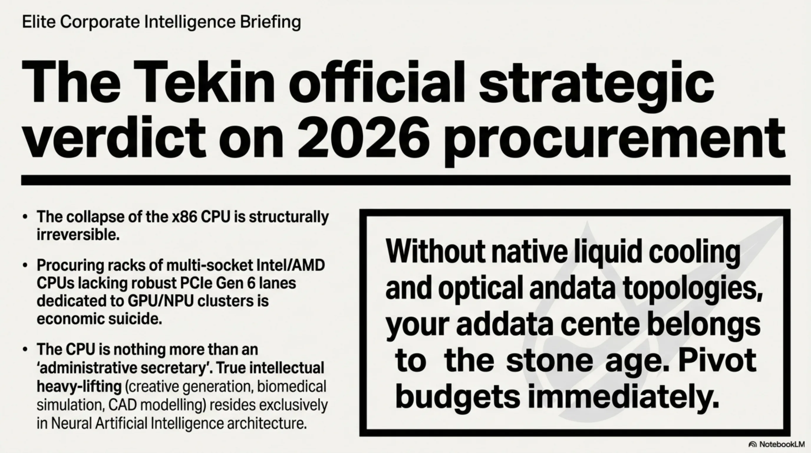 Tekin Future Datacenter AI