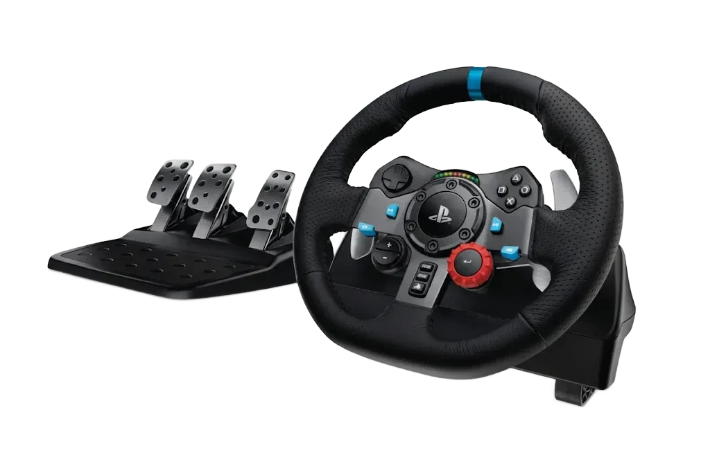Logitech G29 Driving Force Racing Wheel & Pedals (Compatible with PS5, PS4, and PC)